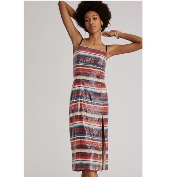 Hutch Sequined Slip Midi Dress - Picture 1 of 9